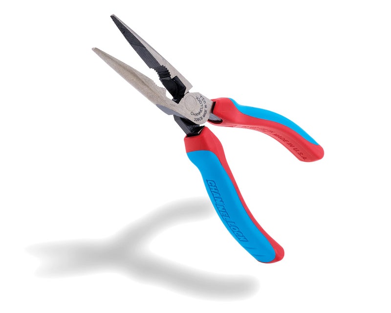 CHANNELLOCK 326CB 6-inch CODE BLUE XLT Combination Long Nose Pliers with Cutter, Made in USA, Forged High Carbon Steel - Image 2